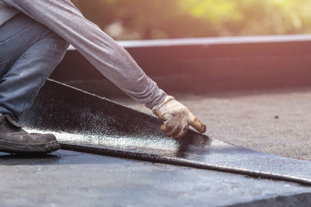 Professional Basement Waterproofing technician working in Cardington, OH